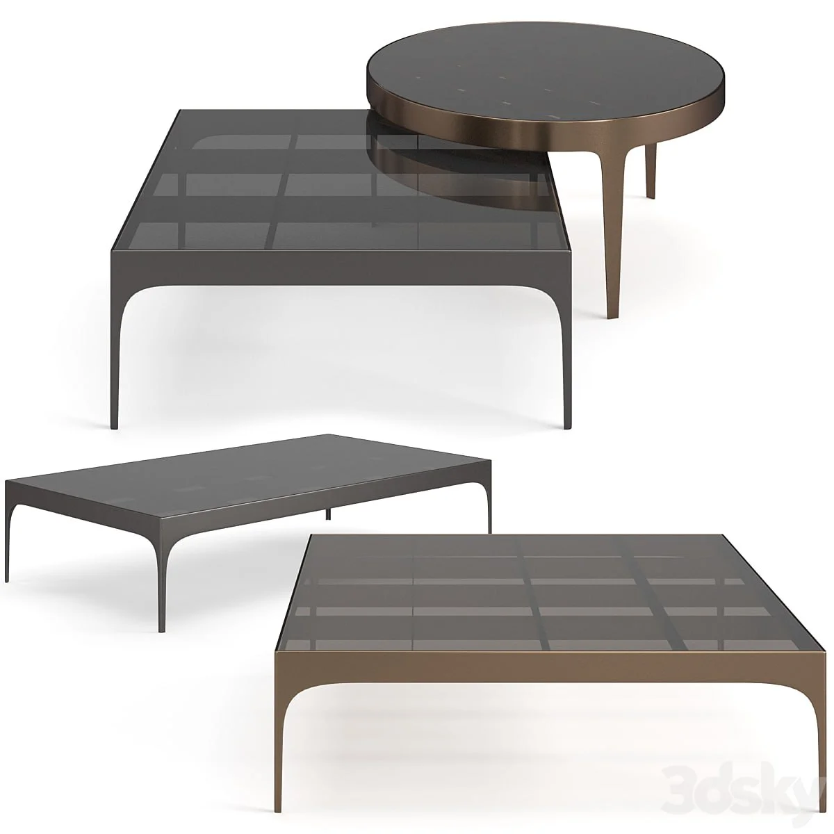 Bonaldo Passy coffee tables set